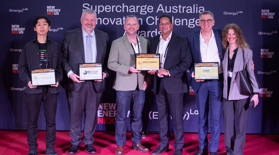 Supercharge Australia NOV 2025 - All Awards - Tong Xie - Andrew Cooper - Ben Apfel - Richard Simons - George Knight - Eugenie Knight - L-R